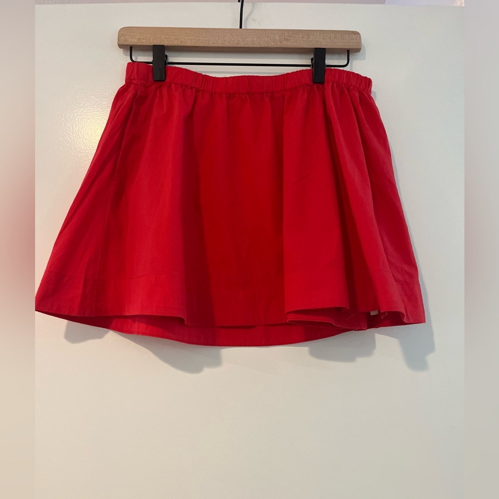 Free People Vibrant Red Skater Skirt